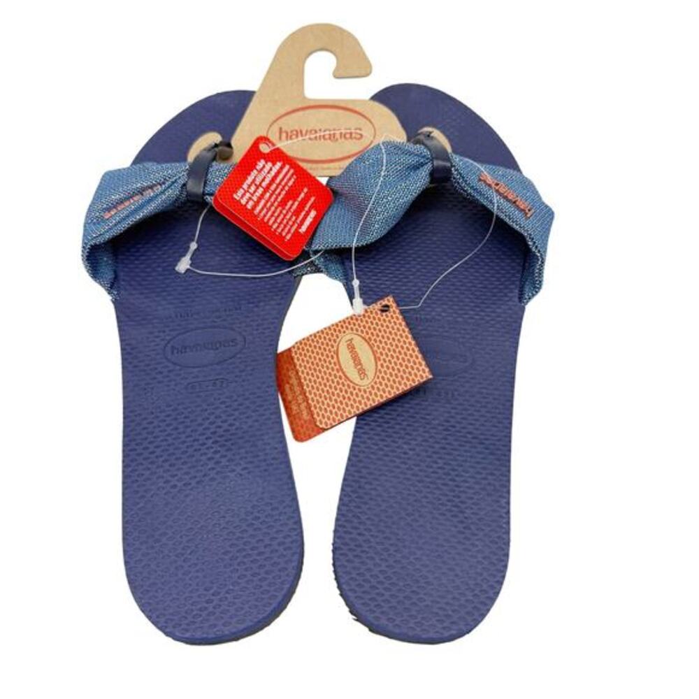 Havaianas Women's You Saint Tropez‎ Flip Flops Navy Blue Size 11/12W